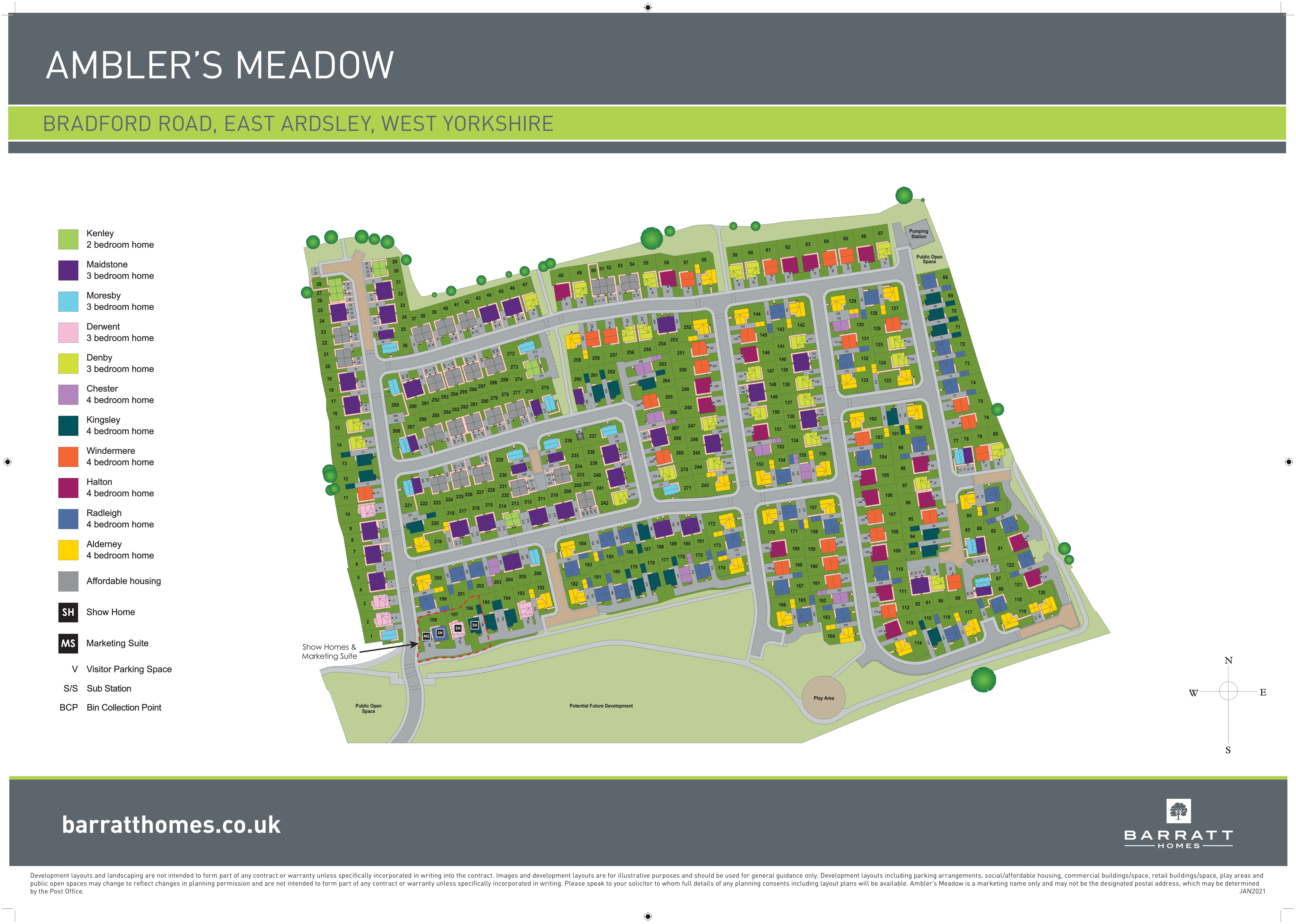 Property for sale in East Ardsley Ambler's Meadow, East Ardsley